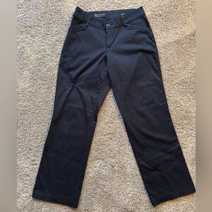Lee Modern Series Curvy Fit Navy Blue Dressy Casual Pants Size 8 Short